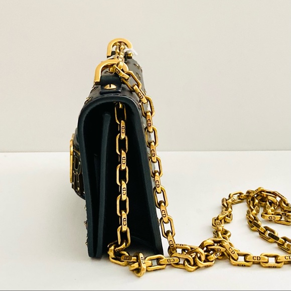 DIOR Leather Studded J'Adior Crossbody Bag / Clutch - Picture 4 of 9